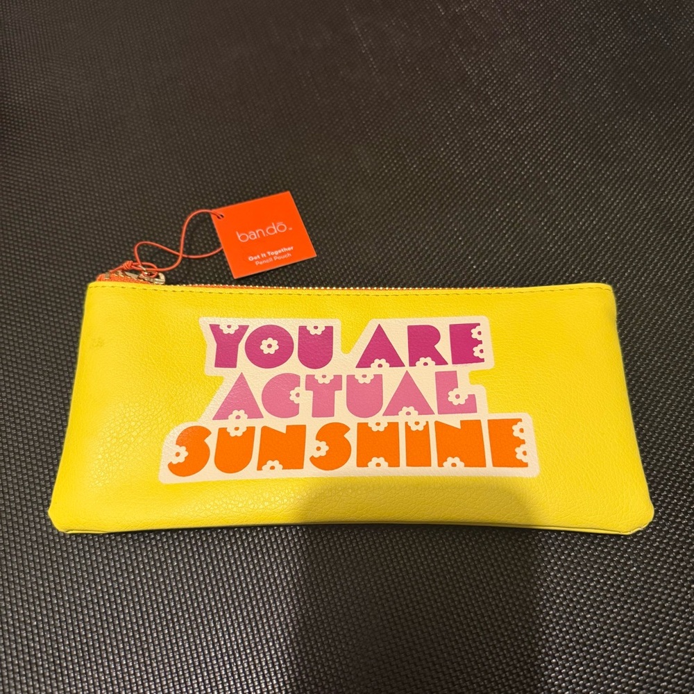 Yellow Bando Pouch YOU ARE SUNSHINE